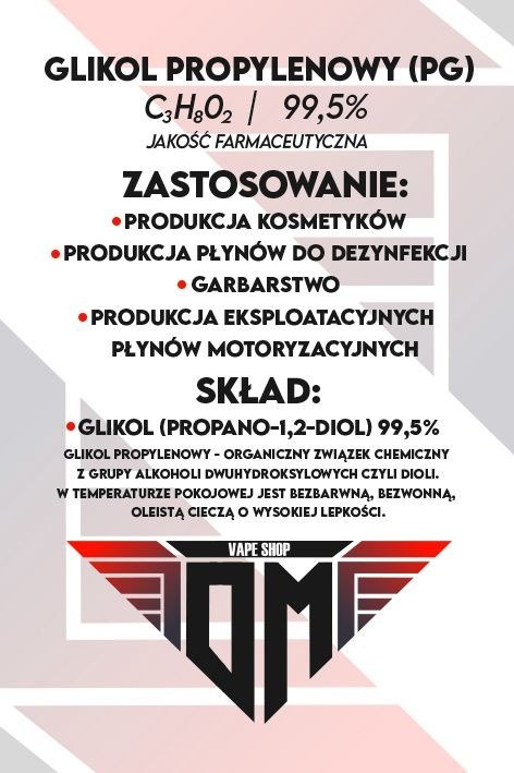 (0,5L+0,5L) Gliceryna Farm. 99,5% 0,5L + Glikol Propyl. 99,5% 0,5L (0,5L+0,5L) Gliceryna Farm. 99,5% 0,5L + Glikol Propyl. 99,5% 0,5L