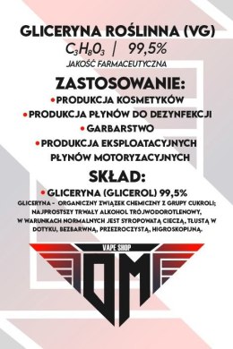 1L Gliceryna Farmaceutyczna 99,5% 1000ml