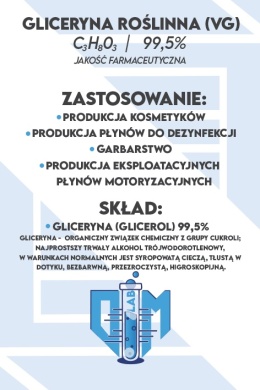 1L Gliceryna Farmaceutyczna 99,5% 1000ml